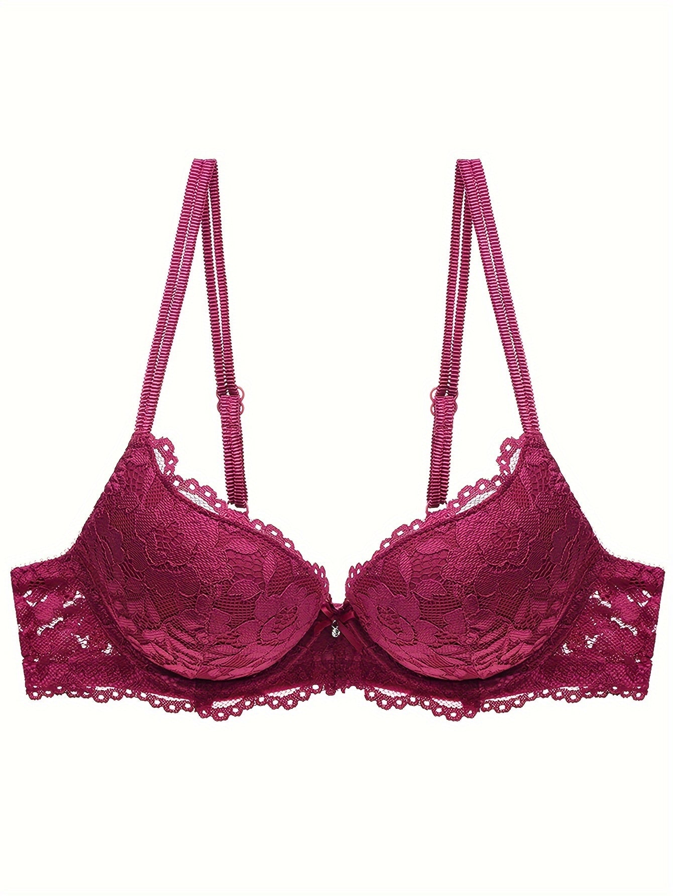 Lace Mesh Push-Up Bra