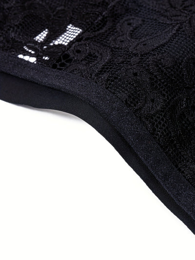 Black Lace Low-Rise Panties