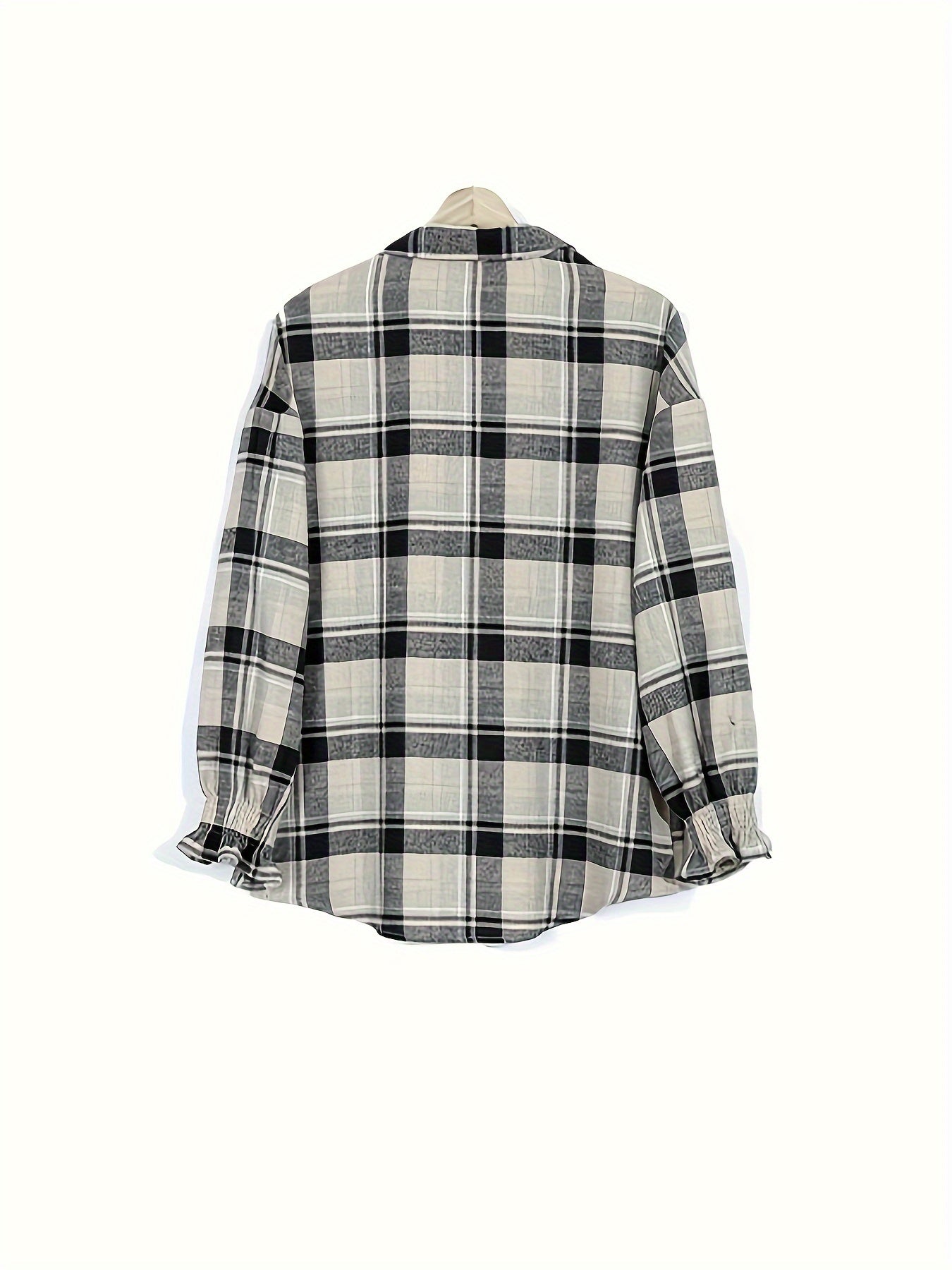 Sea Blue Checkered Shirt Women