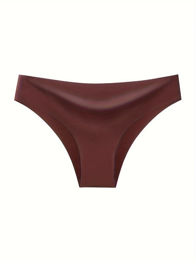 6pcs Solid Seamless Briefs Panty