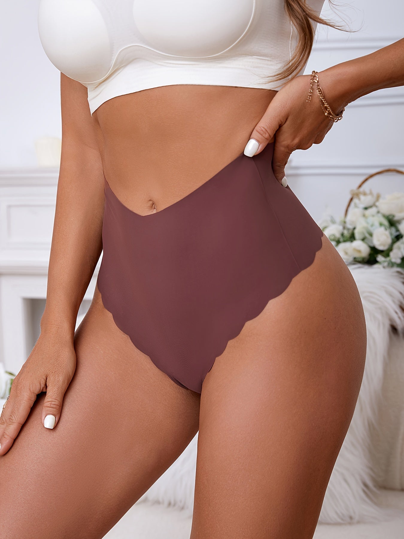 6pcs High Waist Seamless Panties