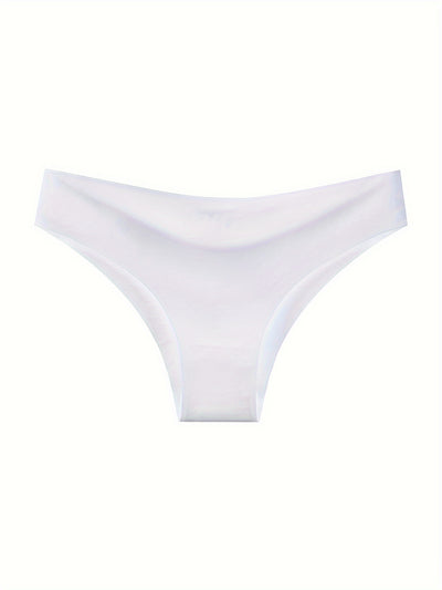 6pcs Solid Seamless Briefs Panty