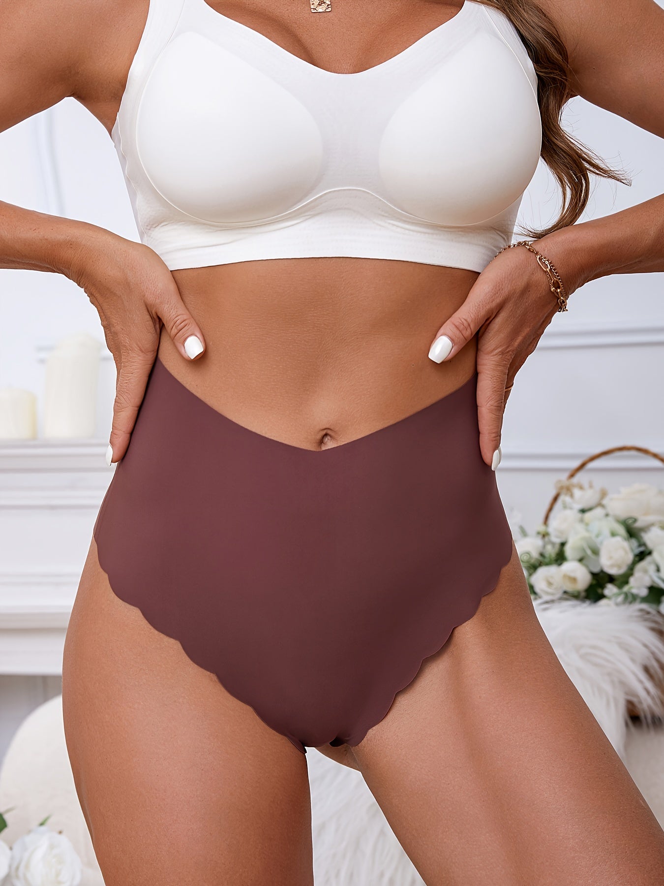 6pcs High Waist Seamless Panties