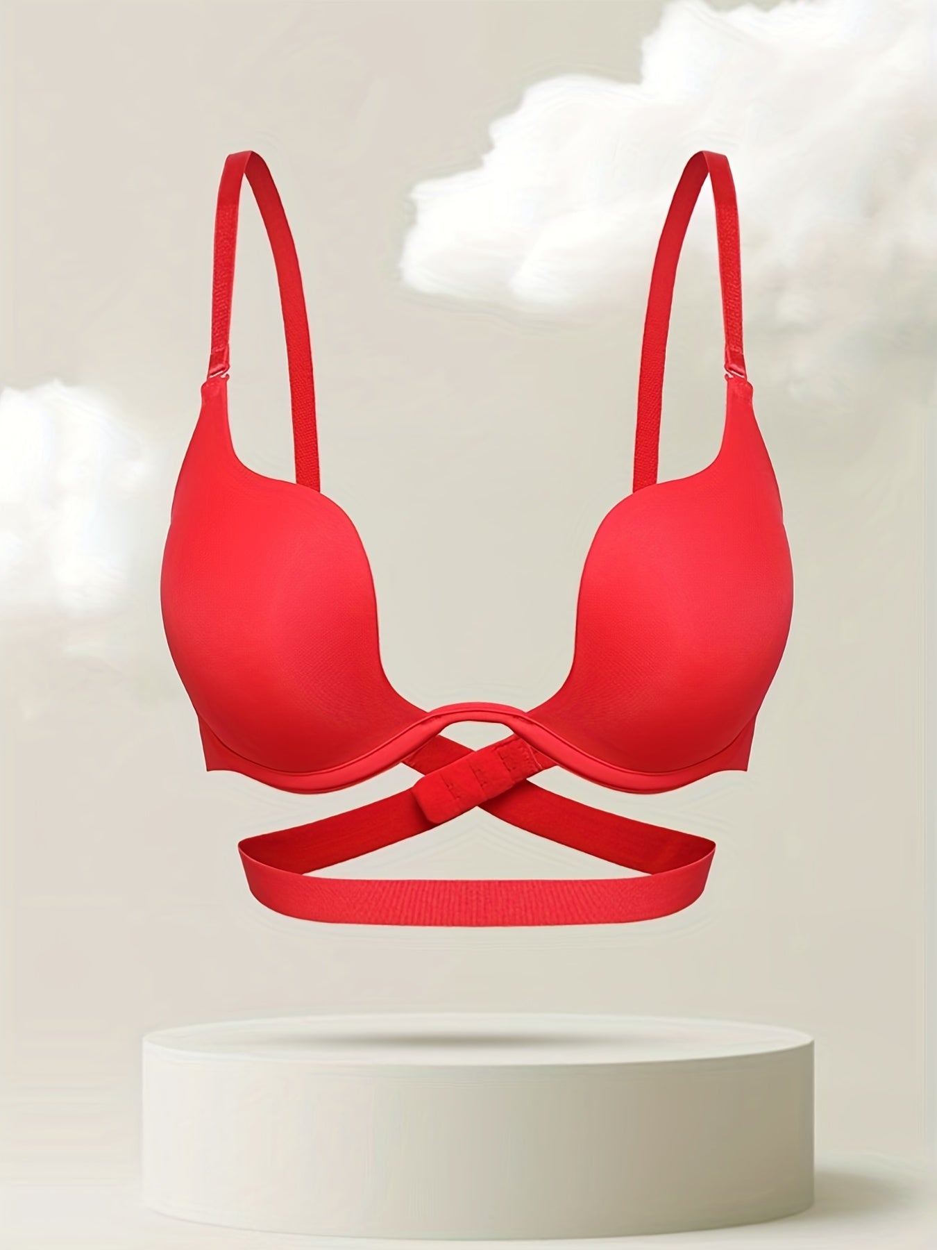 Solid T-Shirt Push-Up Bra