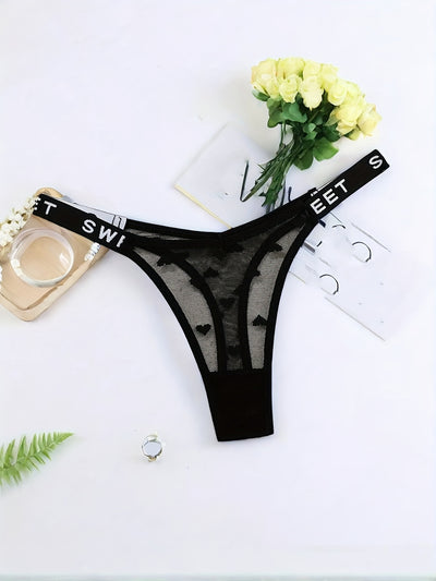 Heart Pattern Thong