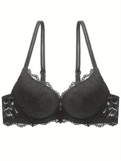 Lace Mesh Push-Up Bra