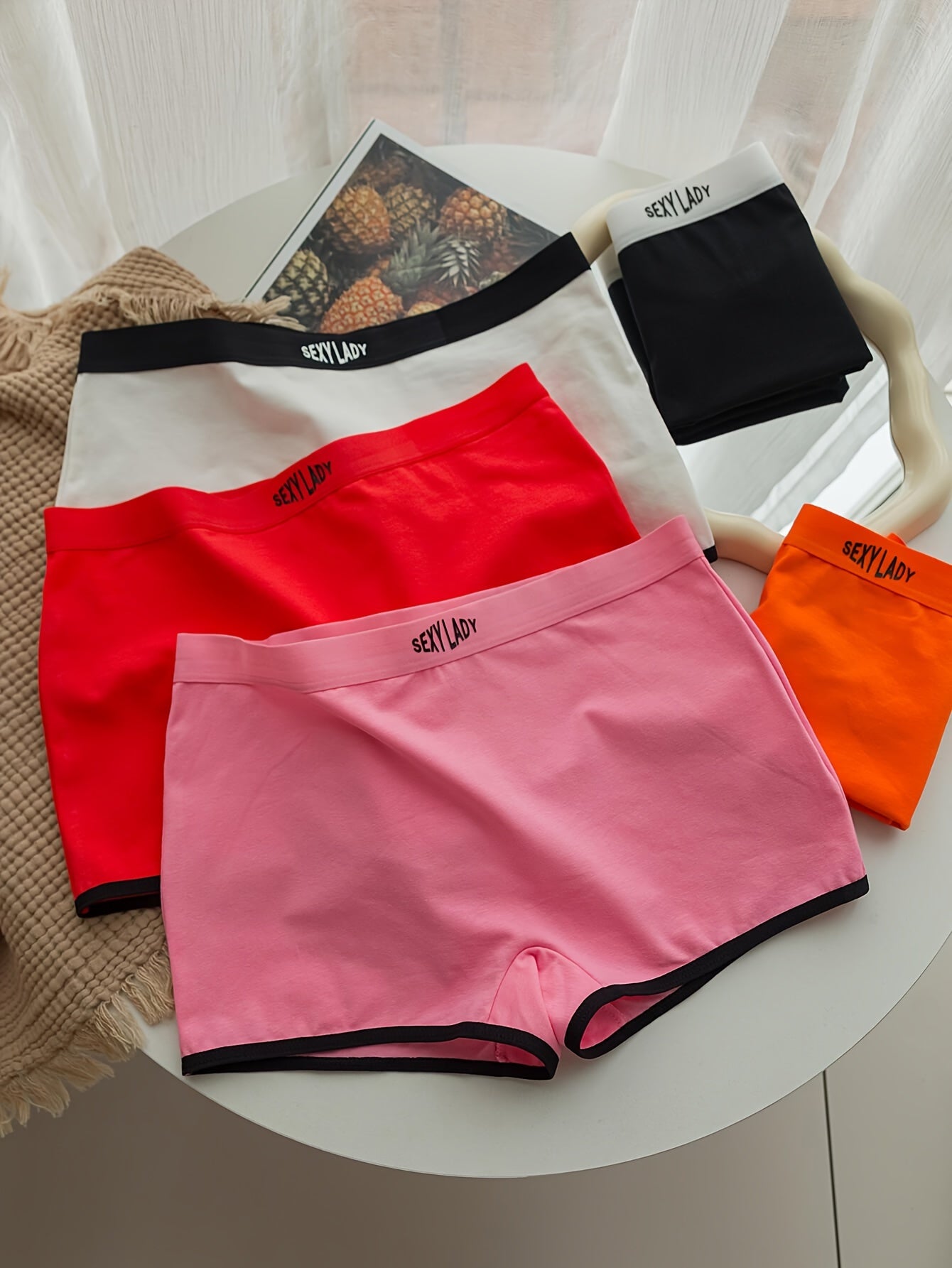 5pcs Cotton Boyshort Panties