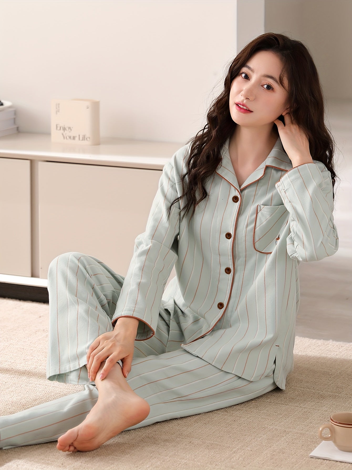 Women's Casual Loose Fit Pajama Set