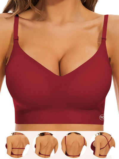 Seamless Wireless Push-Up T-Shirt Bra