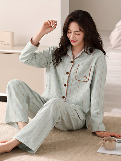 Women's Casual Loose Fit Pajama Set